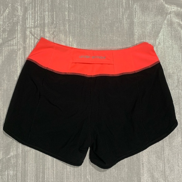SOLD🩳 Black and Coral Under Armour Shorts - Picture 2 of 3